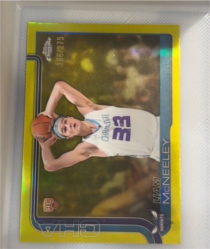 2025-26 Topps Chrome #279 Liam McNeeley — front
