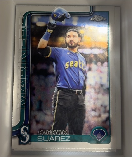 2025 Topps Chrome Update #USC125 Eugenio Suarez — front