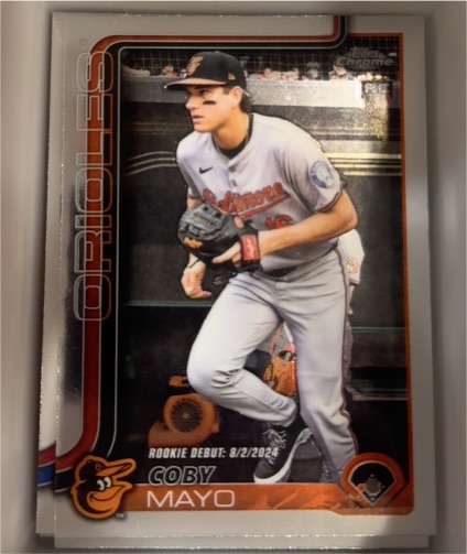 2025 Topps Chrome Update #US282 Coby Mayo — front