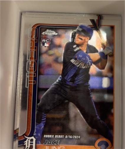 2025 Topps Chrome #80 Jace Jung — front