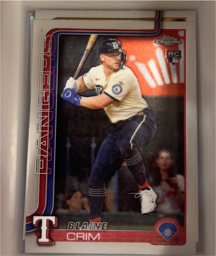 2025 Topps Chrome Update #USC83 Blaine Crim — front