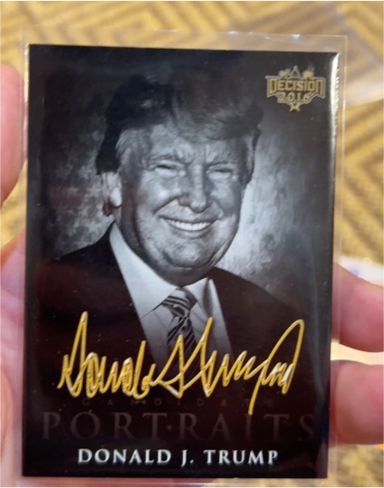 2016 Decision Candidate Portraits #CP7 Donald J. Trump — front
