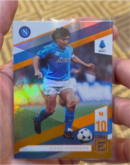 2019-20 Panini Chronicles Elite Orange #E-35 Diego Maradona — front