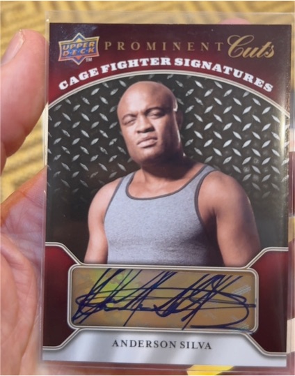 2009 Upper Deck Prominent Cuts Cage Fighter Signatures #CFS-AS Anderson Silva — front
