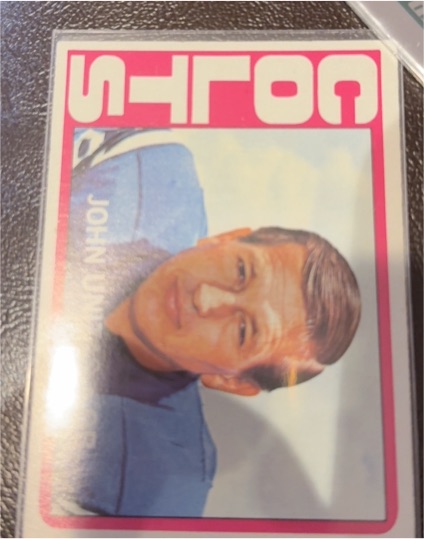1972 Topps #165 Johnny Unitas — front