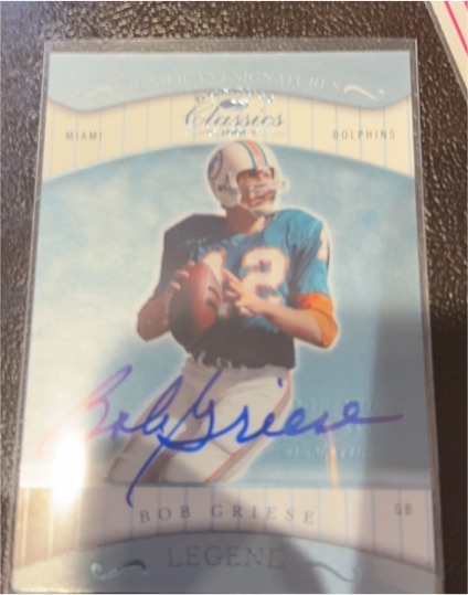2001 Donruss Classics #175 Bob Griese — front