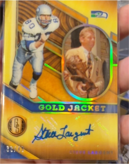 2021 Panini Gold Standard Gold Jacket #GJ-SL Steve Largent — front
