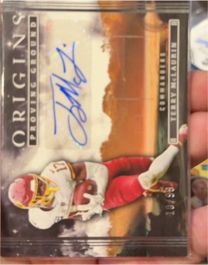 2022 Panini Origins Proving Ground Signatures #PG-TM Terry McLaurin — front