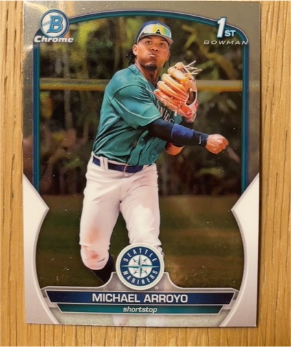 2023 Bowman Chrome Prospects #BCP-63 Michael Arroyo — front