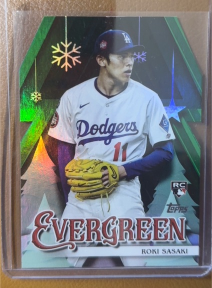 2025 Topps Holiday #E-1 Roki Sasaki — front