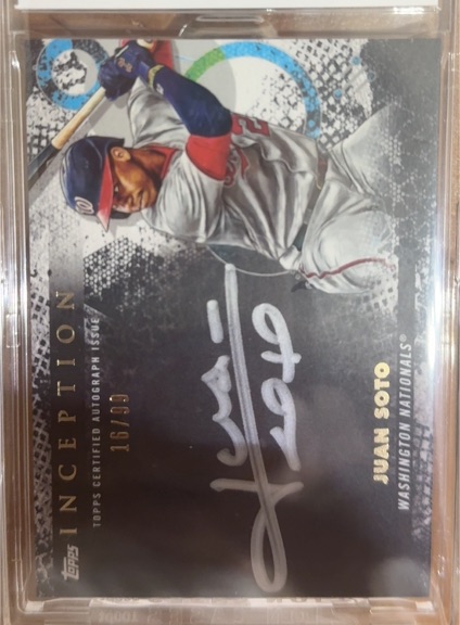 2022 Topps Inception Silver Signings #ISS-JS Juan Soto — front