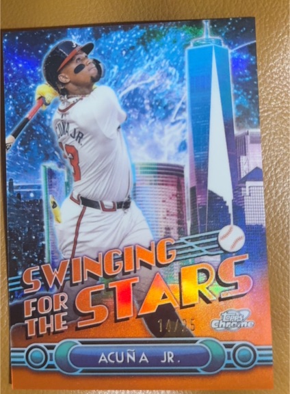 2025 Topps Chrome #SS-12 Ronald Acuña Jr. Swinging for the Stars — front