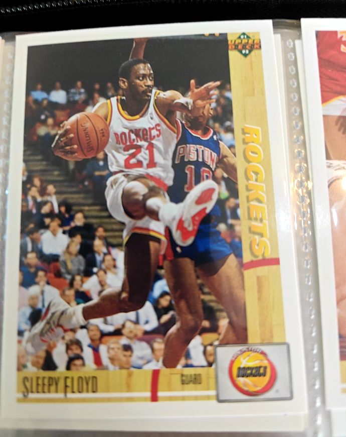 1991-92 Upper Deck #252 Sleepy Floyd — front