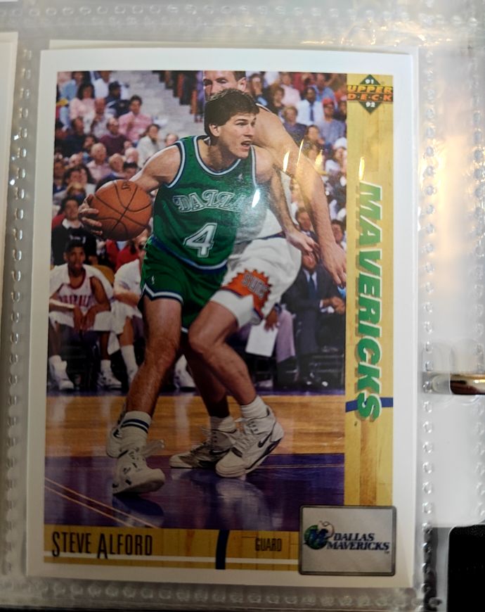1991-92 Upper Deck #250 Steve Alford Dallas Mavericks — front