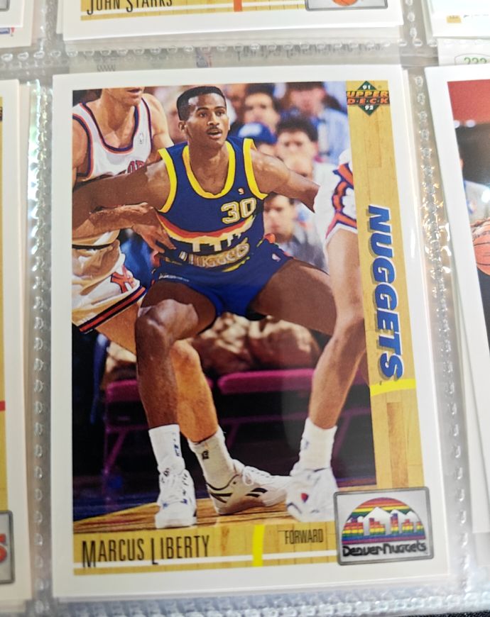 1991-92 Upper Deck #222 Marcus Liberty — front