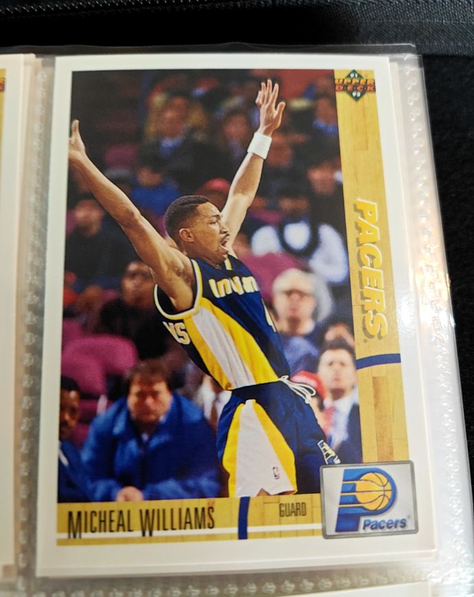 1991-92 Upper Deck #215 Micheal Williams Indiana Pacers — front