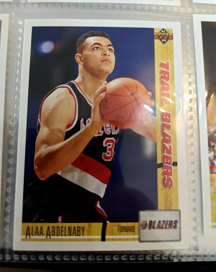 1991-92 Upper Deck #213 Alaa Abdelnaby Portland Trail Blazers — front