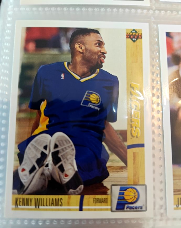 1991-92 Upper Deck #211 Kenny Williams Indiana Pacers — front