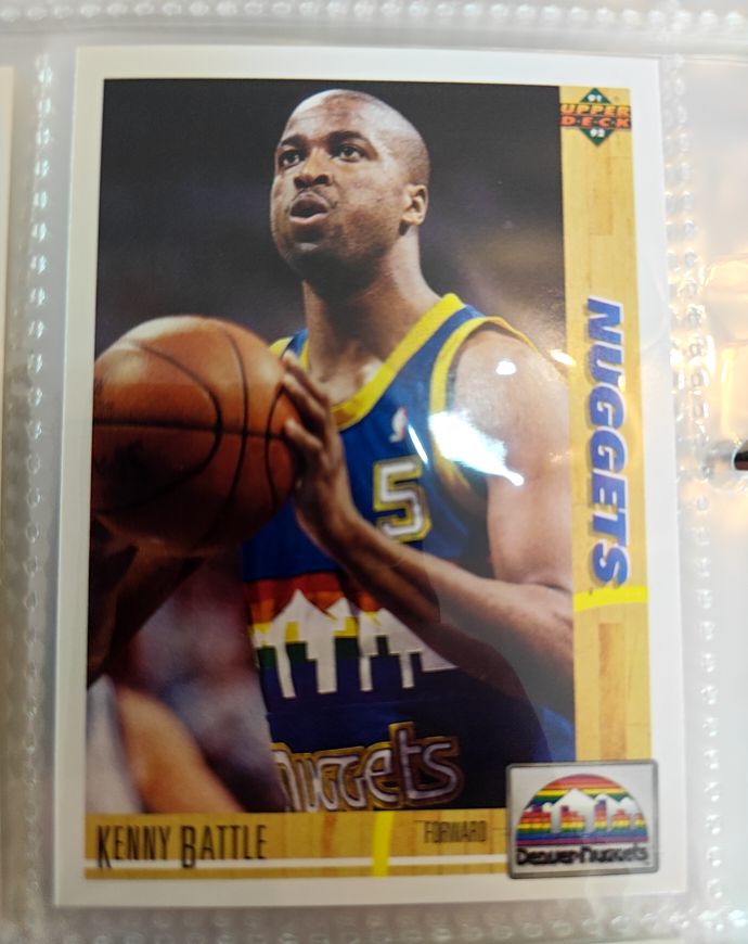 1991-92 Upper Deck #209 Kenny Battle Denver Nuggets — front