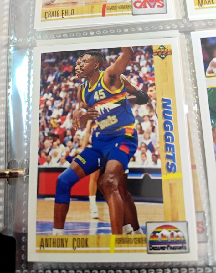 1991-92 Upper Deck #203 Anthony Cook — front