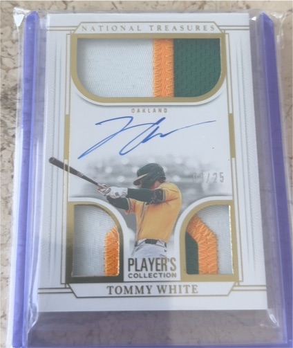 2025 Panini National Treasures Player's Collection Tommy White — front