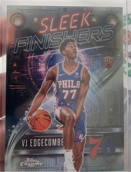 2025-26 Topps Chrome #SF-23 VJ Edgecombe Sleek Finishers Rookie — front