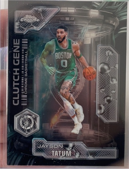 2025-26 Topps Chrome Clutch Gene #CG-3 Jayson Tatum — front