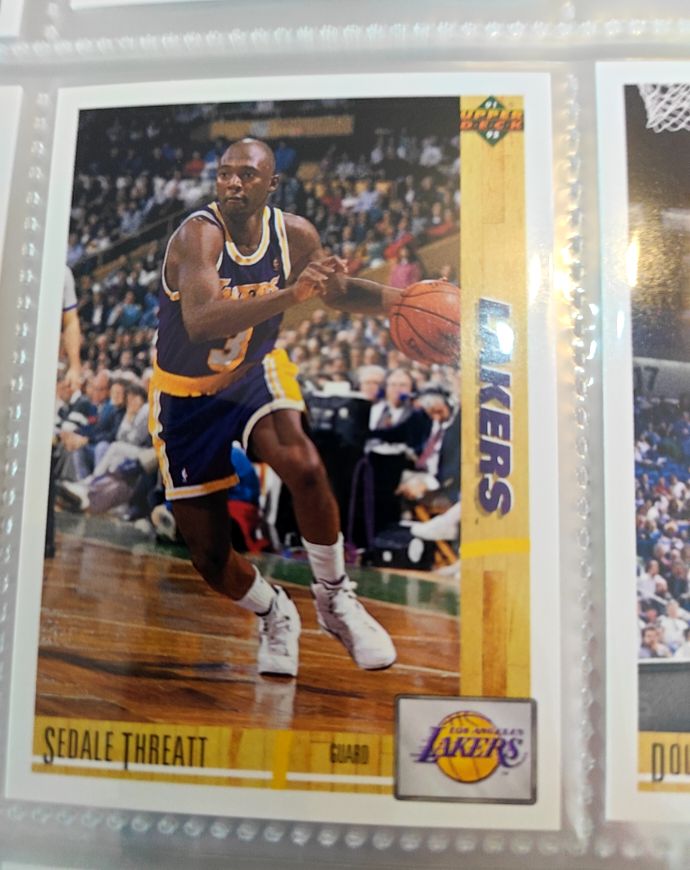 1991-92 Upper Deck #492 Sedale Threatt — front