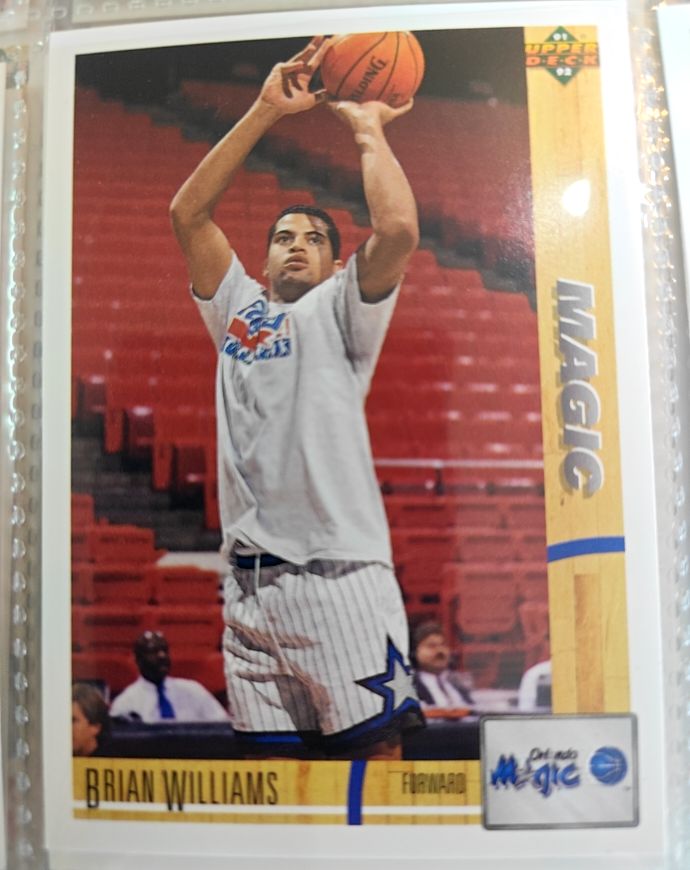1991-92 Upper Deck #499 Brian Williams — front