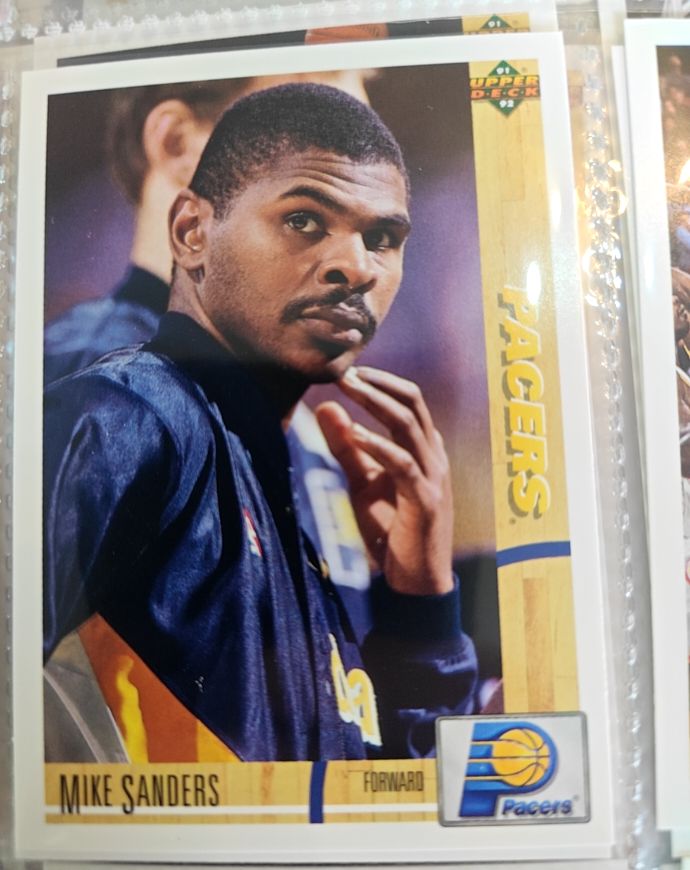 1991-92 Upper Deck #337 Mike Sanders — front