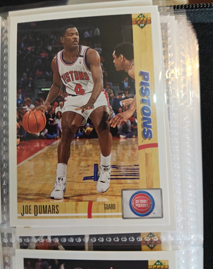 1991-92 Upper Deck #335 Joe Dumars Detroit Pistons — front