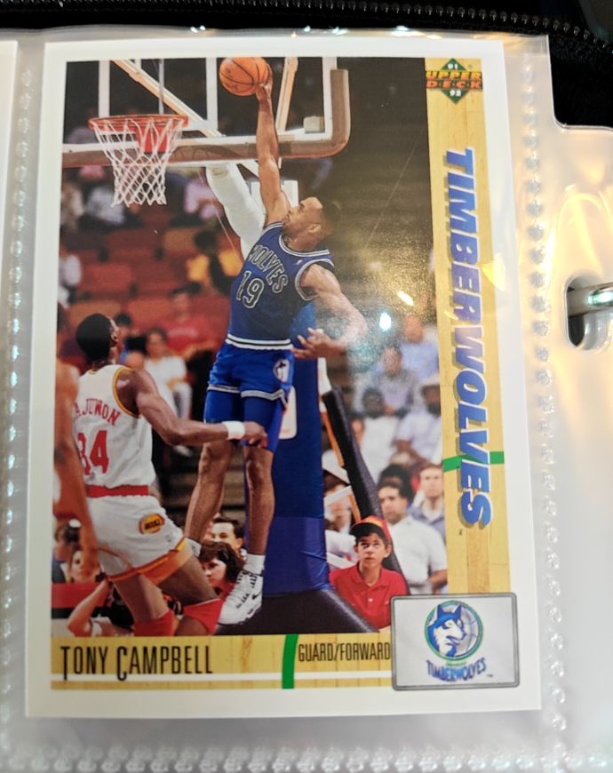 1991-92 Upper Deck #326 Tony Campbell — front