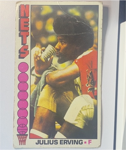 1976-77 Topps #1 Julius Erving — front