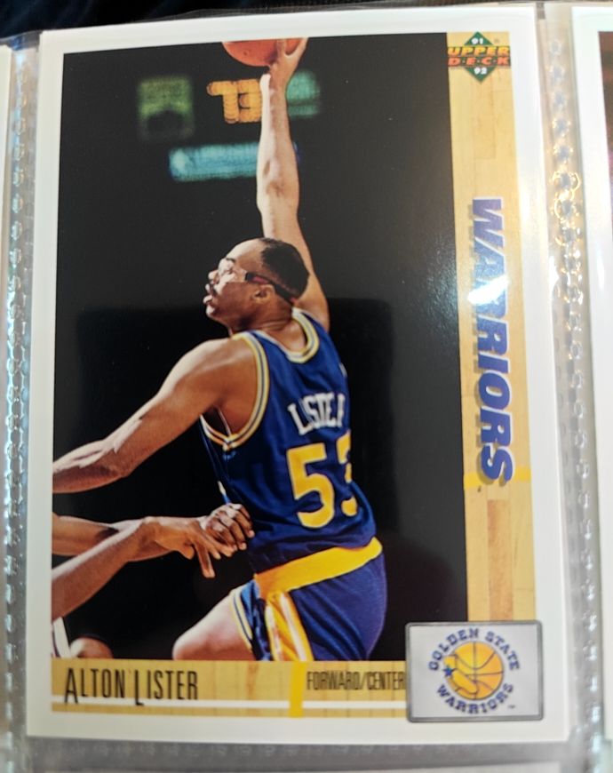 1991-92 Upper Deck #316 Alton Lister Golden State Warriors — front