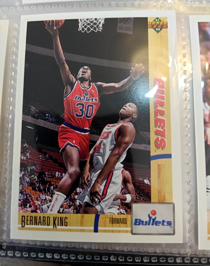1991-92 Upper Deck #365 Bernard King — front