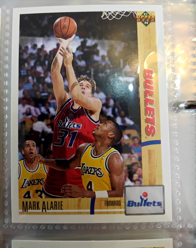1991-92 Upper Deck #363 Mark Alarie Washington Bullets — front