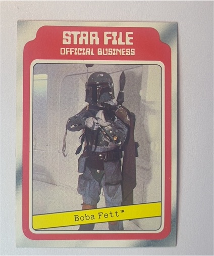 1980 Topps Star Wars Empire Strikes Back Star File #11 Boba Fett — front