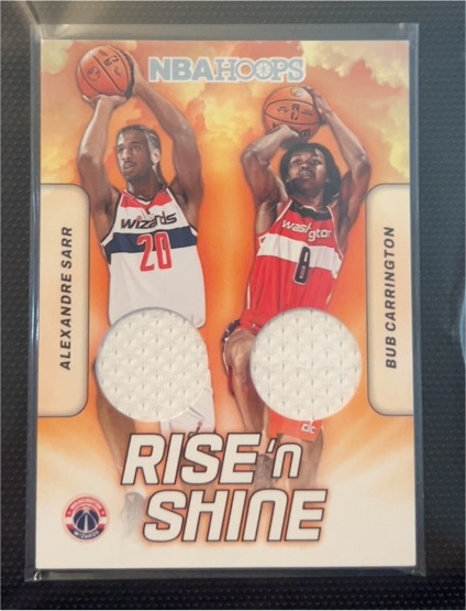 2024-25 Panini NBA Hoops #RSD-ACW Alexandre Sarr Bub Carrington — front