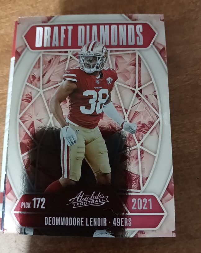2021 Panini Absolute Draft Diamonds #172 Deommodore Lenoir — front