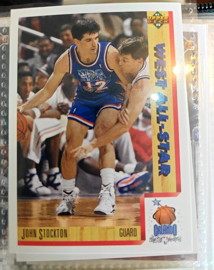 1991-92 Upper Deck #470 John Stockton West All-Star — front
