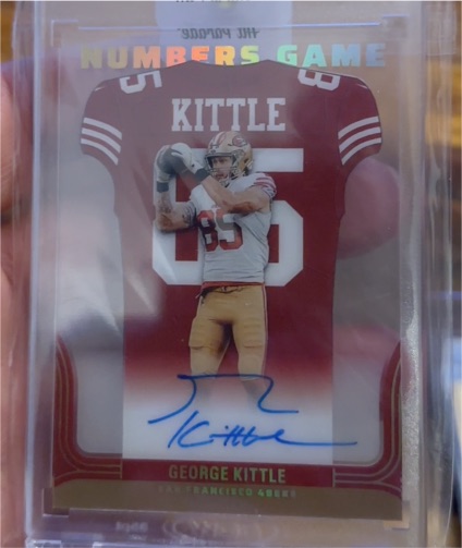 2022 Panini Contenders Numbers Game #George Kittle — front