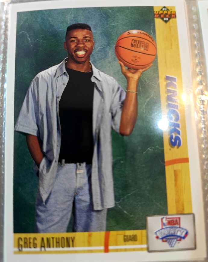 1991-92 Upper Deck #7 Greg Anthony — front