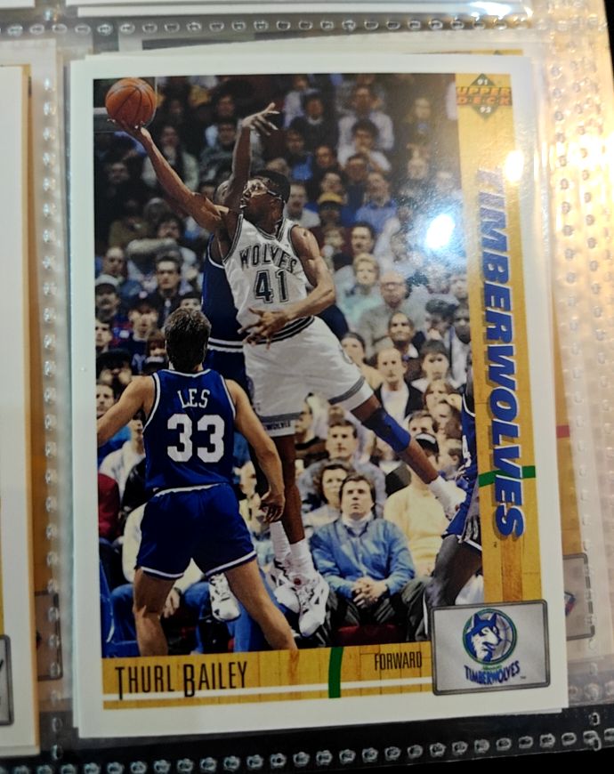 1991-92 Upper Deck #418 Thurl Bailey Minnesota Timberwolves — front