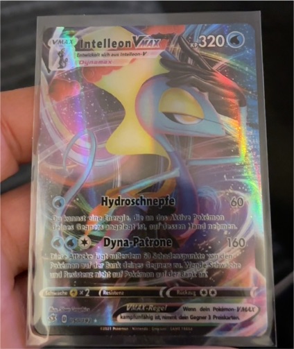 2020 Pokémon SWSH Rebel Clash #050 Inteleon VMAX — front
