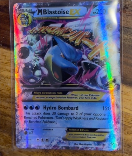 2014 Pokémon XY #30 M Blastoise EX — front