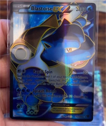 2014 Pokémon XY #142 Blastoise EX — front