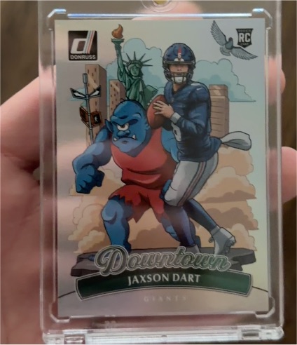 2025 Donruss #14 Jaxson Dart Downtown Rookie Card — front