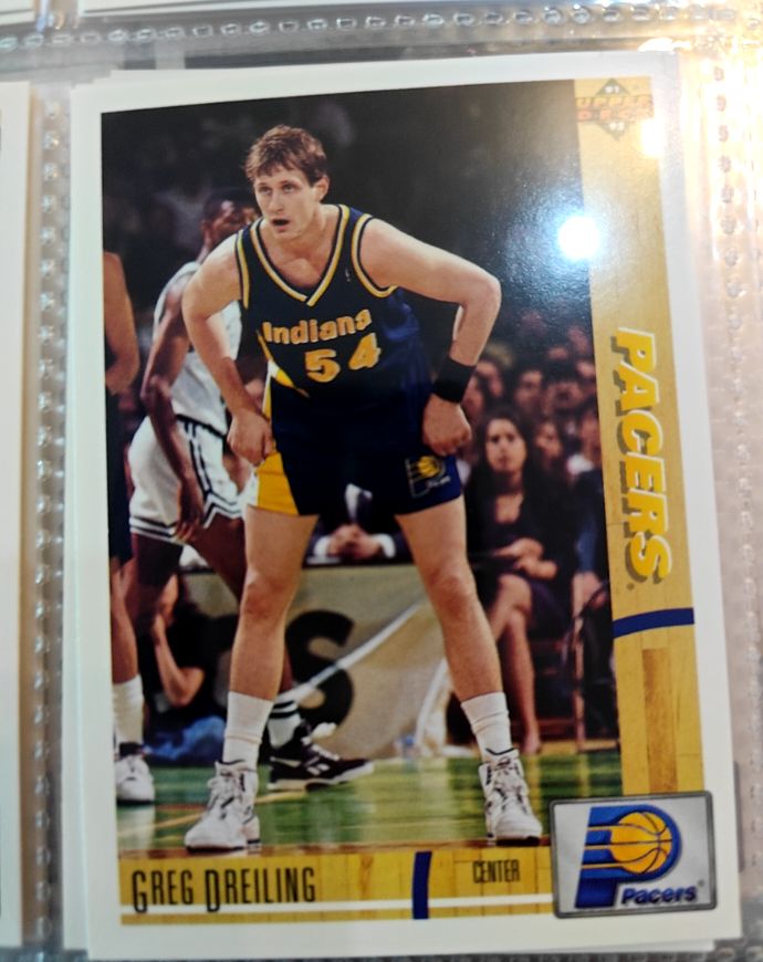 1991-92 Upper Deck #306 Greg Dreiling Indiana Pacers — front