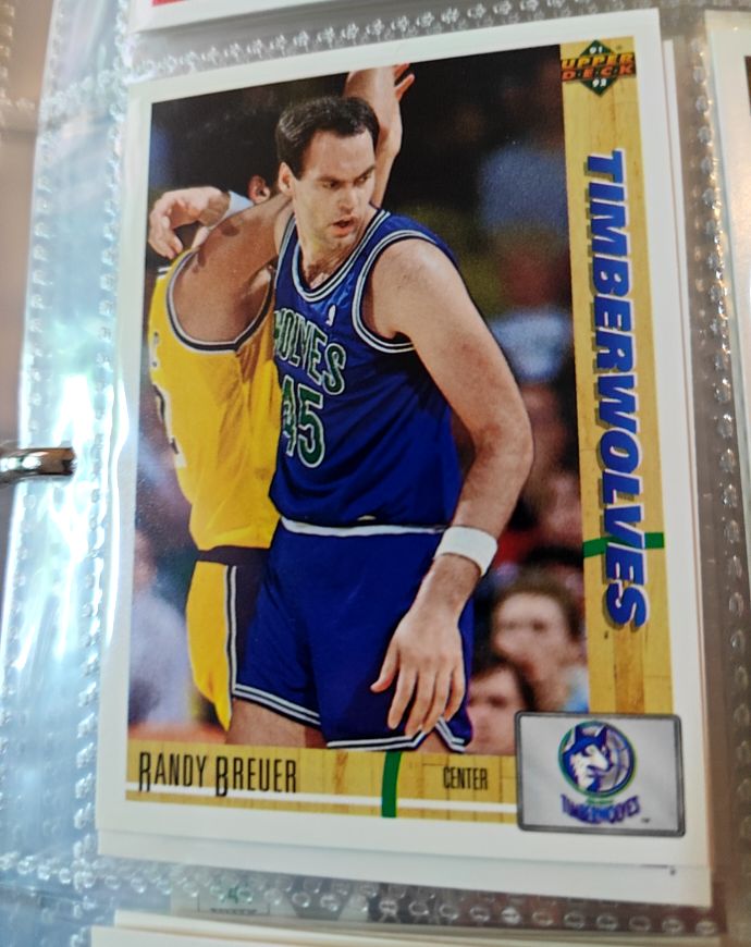 1991-92 Upper Deck #301 Randy Breuer Minnesota Timberwolves — front