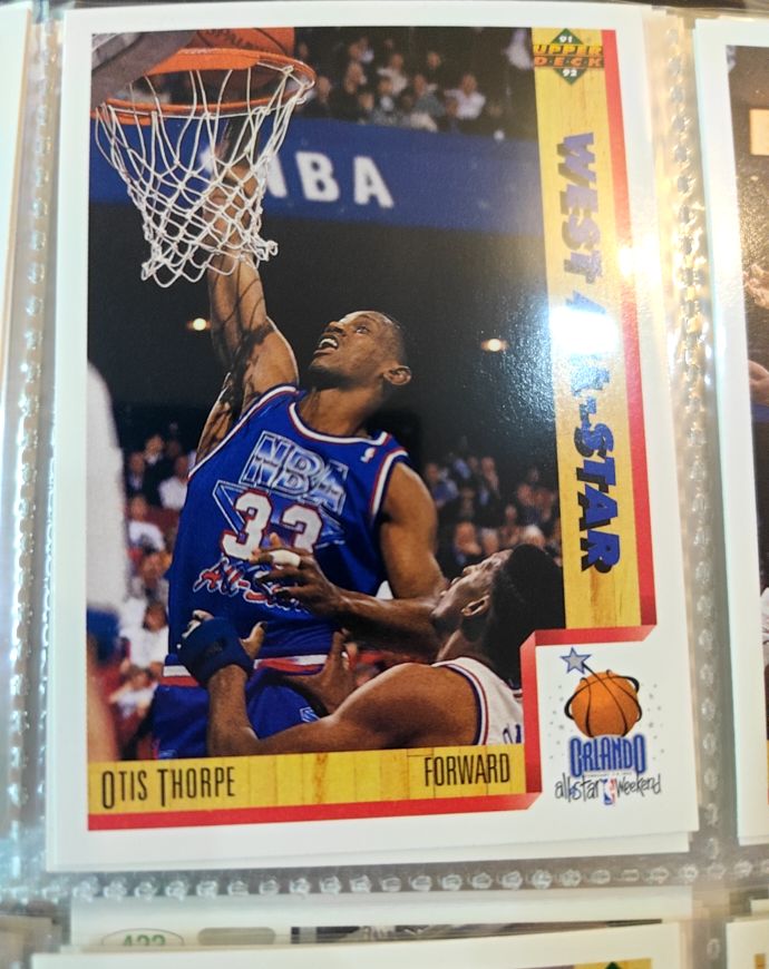 1991-92 Upper Deck #474 Otis Thorpe — front